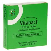 Vitabact 0,173 mg/0,4 ml, 10 flacons unidoses de 0,4 ml de collyre