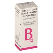 Vitamine b 12 allergan 0,5 pour mille, flacon de 5 ml de collyre