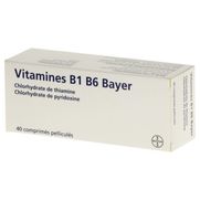 Vitamine b1 b6 bayer, 40 comprimés pelliculés