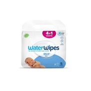 Waterwipes lingettes bébé, 4 paquets + 1 offert