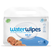Waterwipes lingettes biodégradables bébé 4x60