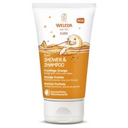 Weleda kids crème de douche 2 en 1 orange, 150 ml