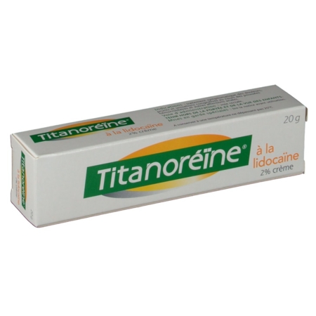 Titanoreine a la lidocaine 2 %, 20 g de crème rectale