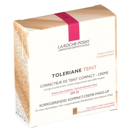 La roche-posay tolériane teint compact n°15 doré 9 g 