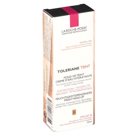 Toleriane fond teint creme eau hydratante 03, 30 ml de crème dermique