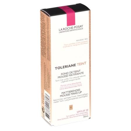 Toleriane fond teint mousse matifiante 02, 30 ml