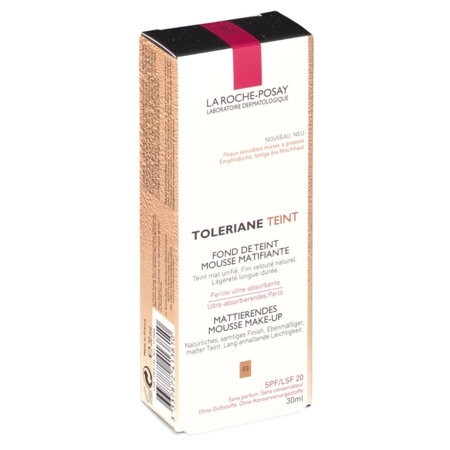 Toleriane fond teint mousse matifiante 03, 30 ml