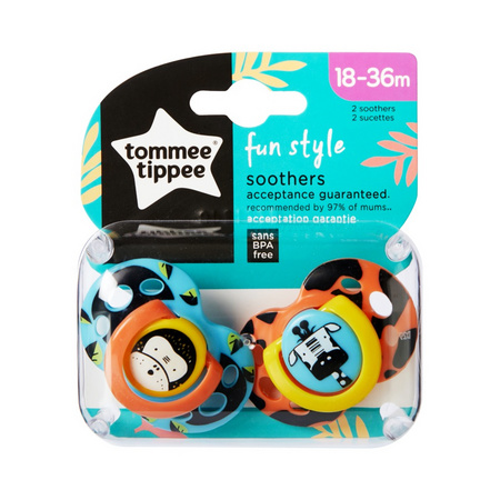 Tommee Tippee Sucette Fun 18-36 Mois, x2