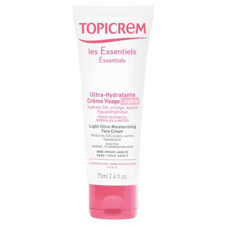 Topicrem hydratation peaux sensibles  crème visage légère ultra-hydratante 75 ml 