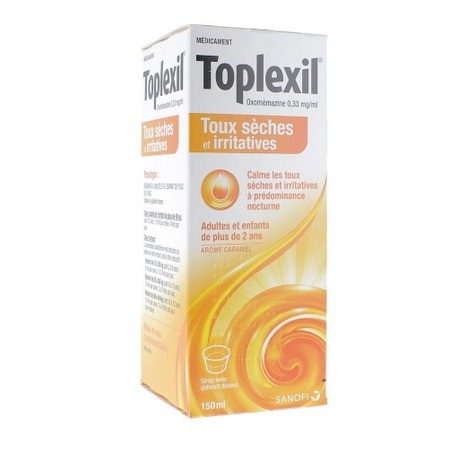 Toplexil 0,33 mg/ml, flacon de 150 ml de sirop