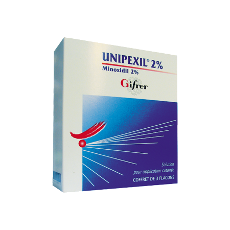 Unipexil 2 %,solution pour application cutanée, 3 flacons de 60 ml de solution pour application cutanée