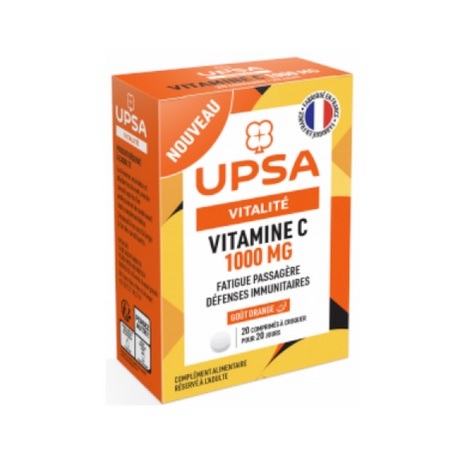 Upsa Vitamine C 1000 mg, 20 comprimés à croquer