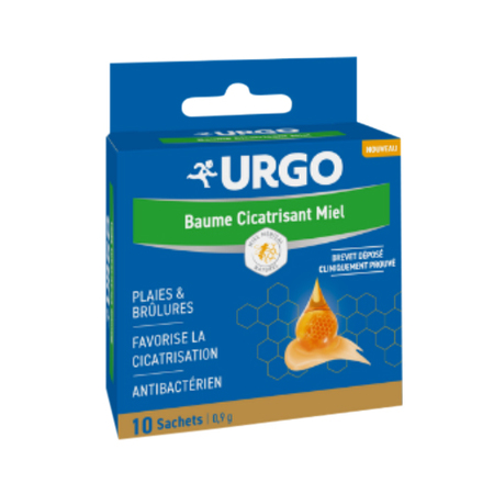 Urgo Baume Cicatrisant Miel, 10 Sachets Unidose 0,9 g