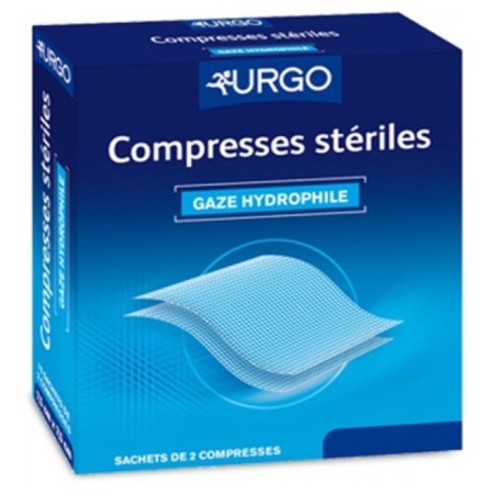 Urgo compresse gaze 10 cm x 10 cm, 2 x 50