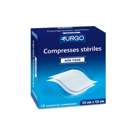 Urgo compresse non tissee 10cm  x 10cm sac 2 10