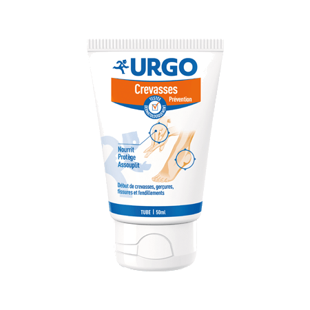 Urgo creme preventive crevasses pieds mains, 50 ml de crème dermique