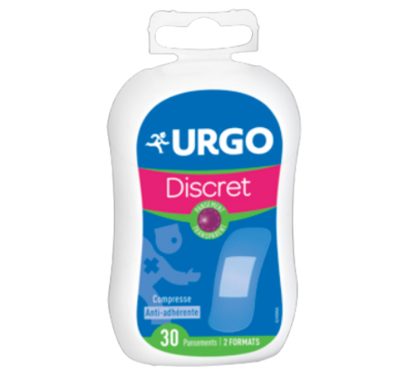 Urgo Discret pansements antiseptiques boîte de 30