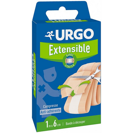 Urgo Extensible Bande à Découper, 1 m x 6 cm