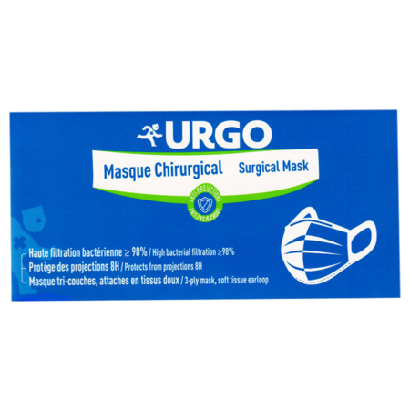 Urgo Masques Chirurgicaux, Boite de 50 Masques