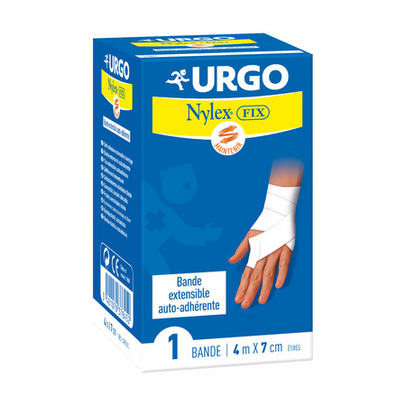 Urgo NylexFix Bande Extensible Auto-Adhérente, 4 m x 7 cm