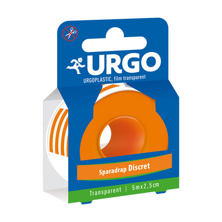 Urgo Urgoplastic Sparadrap Discret Transparant, 5 m x 2.5 cm