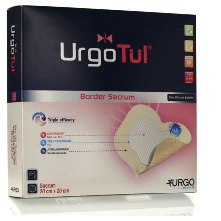 Urgotul absorb border pans sacrum 20cm x 20cm 10