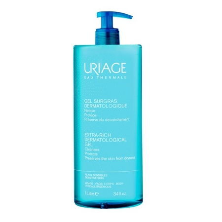 Uriage Gel surgras nettoyant liquide dermatologique, 1l