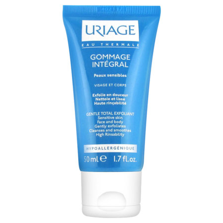 Uriage gommage integral exfoliant doux, 50 ml de crème dermique