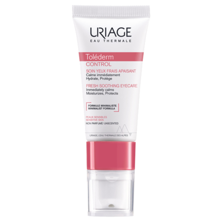 Uriage Toléderm Control soin des yeux frais apaisant, 15 ml