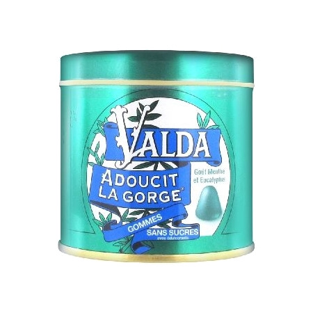 Valda gommes sans sucres goût menthe eucalyptus, 160 g