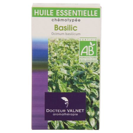 Valnet he basilic bio, 10 ml d'huile essentielle