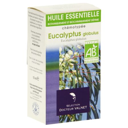 Valnet he eucalyptus globulus bio, 10 ml d'huile essentielle