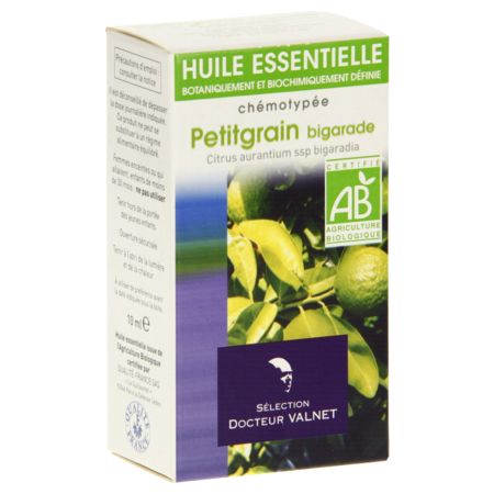 Valnet he petit grain bigarade bio, 10 ml d'huile essentielle