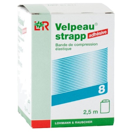 Velpeau strapp bande adhesive blanche 2m5 x  8cm