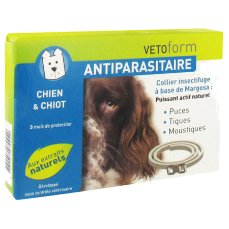 Vetoform collier antiparasitaire chien chiot