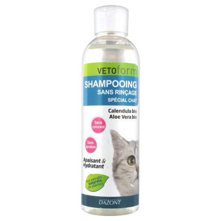 Vetoform shampoing sans rinçage chat 200 ml