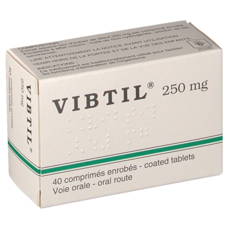 Vibtil 250 mg, 40 comprimés enrobés