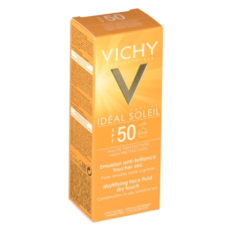 Vichy capital soleil emulsion anti-brillance toucher sec spf50 50 ml