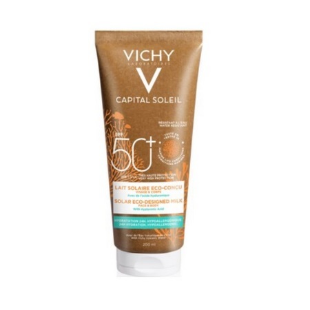 Vichy Capital Soleil Lait solaire éco-conçu SPF 50+, 200 ml