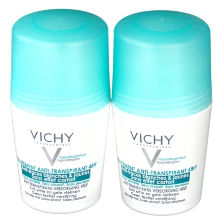 Vichy deodorant antitransp antitrace bille, 2 x 50 ml