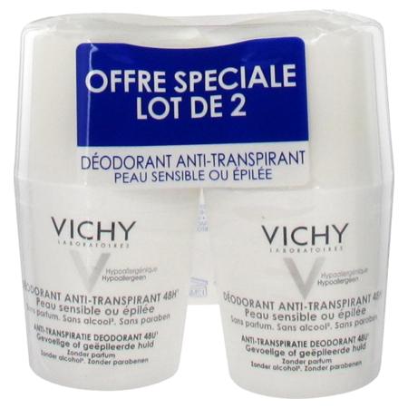 Vichy deodorant antitransp p sensibl bille, 2 x 50 ml