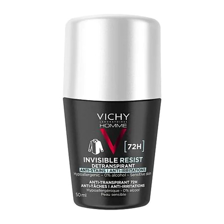 Vichy déodorant roll-on invisible resist 72h, 50 ml