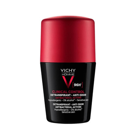 Vichy Homme Clinical Control Détranspirant 96h, Roll-On 50 ml