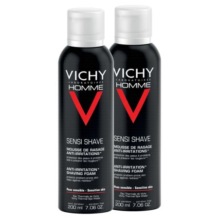 Vichy homme mousse a raser antiirritation, 2 x 200 ml