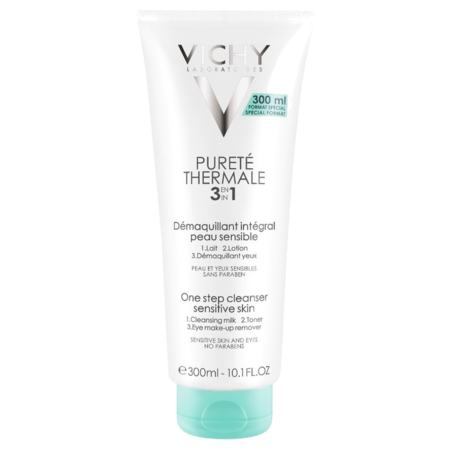 Vichy Pureté Thermale Démaquillant Intégral 3 en 1, 300 ml