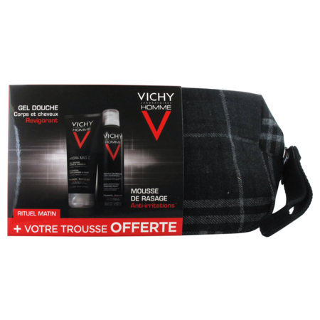 Vichy trousse noel hom mous raser+gel dch