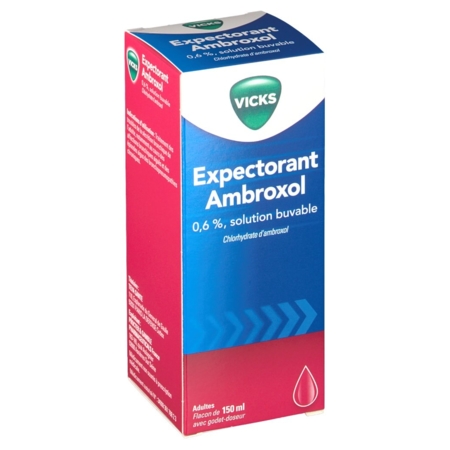 Vicks expectorant ambroxol 0,6 %, 150 ml de solution buvable