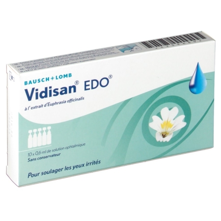 Vidisan edo collyre antiirritations unid, 10 x 0,6 ml