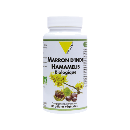 Vit'all+ Marron d'Inde Hamamelis, 80 gelules Vegetales