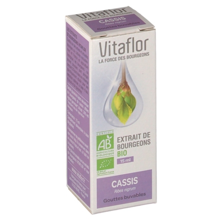 Vitaflor bio extr bourgeon cassis gouttes, 15 ml